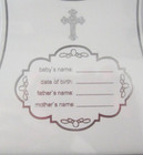 Baby Photo Frame 12 X 8 5 Hand And Foot Print Glass Pane Traditional Gray New