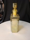 Vintage Sve Iridescent Amber Glass Bottle Decanter With Stopper Made In Italy 11