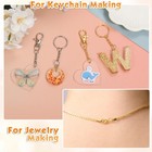 Paxcoo Keychain Making Kit  Keychain Craft Supplies Including Key Chain Hooks  L