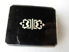 Vintage Art Deco 1930s Enamel Powder Mirror Rouge Compact E a m  Elgin