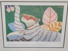 Laura Fiume Signed Lithograph Tiger In The Jungle Butterfly Framed Art Italy