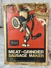 Vintage Style No  8 Manual Meat Grinder Clamp On Table Sausage Maker W box