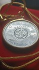 1964 Canada Quebec  800 Silver Dollar Coin Pendant  On A 24  18kgf Foxtail Chain