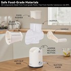 5 In 1 Rotary Cheese Grater Vegetable Slicer With Handle - Upgraded Hand Cran   