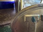 Antique Brass And Lead Civil War Union Oval Belt Buckle