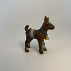 Vtg 2003 Schleich Goat Kid W Bell 14454 Retired Brown And White