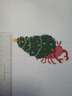 Christmas Needlepoint Canvas  Crab Christmas Tree  Zweigart 13 Count Handpainted