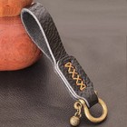 Leather Key Chain Metal Men New Car Ring Key Fob Creative Gift Keychain Keyring