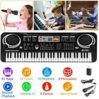 61 Keys Piano Keyboard Digital Music Electronic Keyboard With Microphone Elec   