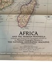 Africa And The Arabian Peninsula National Geographic Magazine Map March 1950