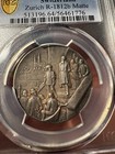 Switzerland 1920 Z  rich Cantonal Silver Shooting Medal Pcgs Sp64