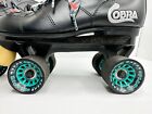 Cobra Roller Derby Skates Black Mens Black Rip Tide Wheels Low Top