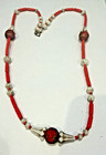 Vintage Czech Glass Art Deco Max Neiger Bead Necklace 