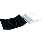 3 Large Black Necklace Snap Lid Gift Boxes Display Box