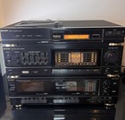 Vintage Sharp Stereo Component System Amp Tuner Dual Cassette Tested Works