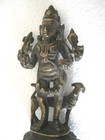 Antique Bronze Statue Kal Bhairava Hindu God Deity  