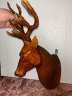 Leather  Deer Head Wall Mounted Sculpture Wall Decor