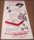 1944 Regent Cigarettes Print Ad Advert Peter Lorre Constance Dowling Allan Jones