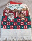 Lot 3 Xmas Hand Towels Hanging Handmade Santa Carousel Old Vtg Rare Htf Read