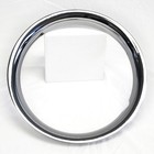 4 New 15  Chrome Steel Wheel Trim Rings Beauty Rims Glamour Ring Rim Edge Bands