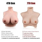 Anzi Crossdresser Silicone Breast Forms Boobs Breast Plates B-h Cup Plus Size