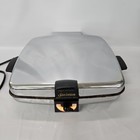 Vintage Sunbeam Model Cg-1 Waffle Maker Chrome Mcm Tested Working Baking Kitchen
