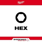 Milwaukee Tool 48-32-4617 Shockwave 1  Metric Hex Impact Bit Set  Pk8