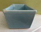 Vintage Cookson Pottery Blue Glazed Ceramic Rectangular Planter  1950s