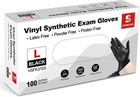 Vinyl Synthetic Exam Gloves  4 Mil  Latex Free Disposable Gloves For Medical