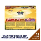 Grain Free Chicken  Beef turkeyand Lamb Recipes Variety Pack Wet Dog Food