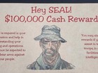 Orig Vtg Vietnam War Viet Cong Propaganda Reward Card Leaflet Navy Seal 7 x5  B