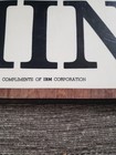 1960s Think Ibm Corporation Wood Wall Sign Plaque 14x5  Vintage Promo