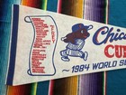 Vintage Rare Chicago Cubs 1984 Mlb Baseball World Series Roster Felt Pennant
