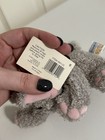 Vintage Y2k Animal Alley Mini Elephant Plush Toys R Us Beanbag Gray Pink Nwt