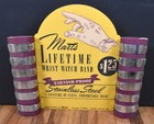 Vintage Marts Wrist Watch Countertop Advertising Store Display Sign In Box Nos