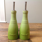 Le Creuset Oil   Vinegar Set Cruet Light Ombre Green Vinaigre Huile D   olive
