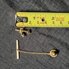 Vintage Boeing 747 Airplane Jet Tie Tack Pin Gold Tone Aircraft Aviation