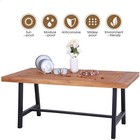 Patio Dining Set Outdoor Dining Table    Bench Chair Set Acacia Wooden Chairs