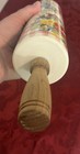 Pioneer Woman Rolling Pin Sweet Romance Floral Wood Handle Ceramic Flowers