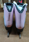 Nattork Blue pink Figure Skates Excellence Stainless Steel Blades Ice Figure 8
