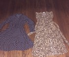 15 Pc Vtg 70s 80s Women Blouse Top Dress Lot Bow Tie Neck Ruffles Small Medium
