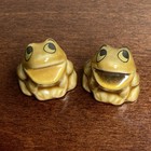 Wade Happy Family Frog Lot Whimsies Porcelain Mini Figurines 