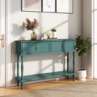 Mid-century Retro Console Table - Wooden Entryway Hall Table For Living Room