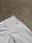 Nike Vapor Select High Pipped Baseball Pants Boys Large Bq6444-056 Gray Red