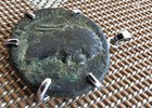 Authentic Ancient Roman Emperor Domitian Rome Mint Large Coin Silver Pendant 