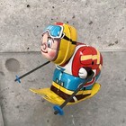 Vintage Japanese Tin Toy Acrobat Skier Showa Era