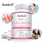 Collagen Peptides Type I  Ii  Iii  V  X 2000mg Anti-aging Skin 120 Capsules