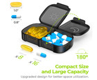 Weekly Pill Box Organizer 7 Day Medicine Storage Case 2 Times A Day Daily Am Pm