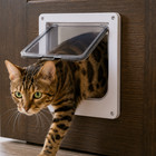 Interior Cat Door With 4 Way Lock  Pet Flap Doors  Pet Door For Cats And Dog