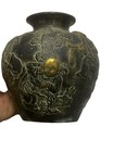 Ancient Tang Dynasty Chinese Bronze Art Engravings Figures Depictings Vassel